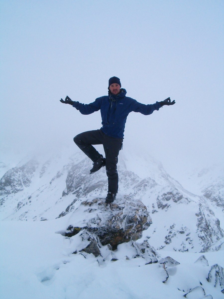 Tree Pose, on top of Blaze Mountain. Montana